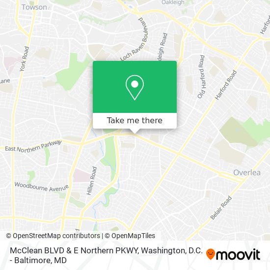 Mapa de McClean BLVD & E Northern PKWY