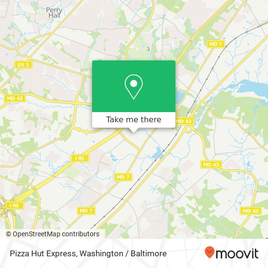 Mapa de Pizza Hut Express