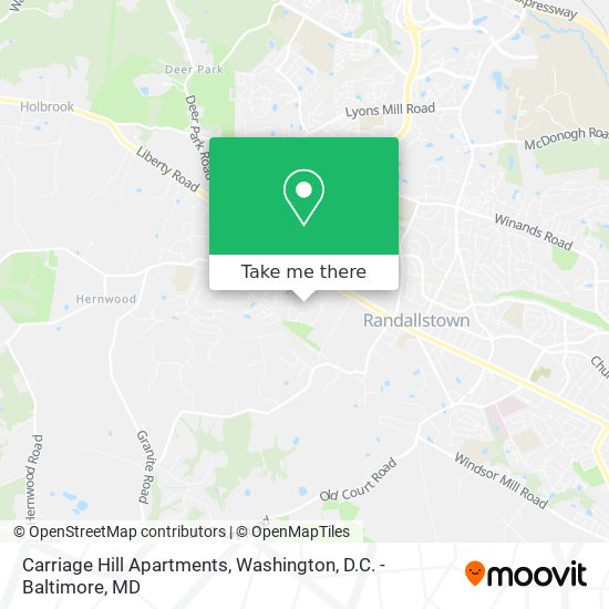 Carriage Hill Apartments map