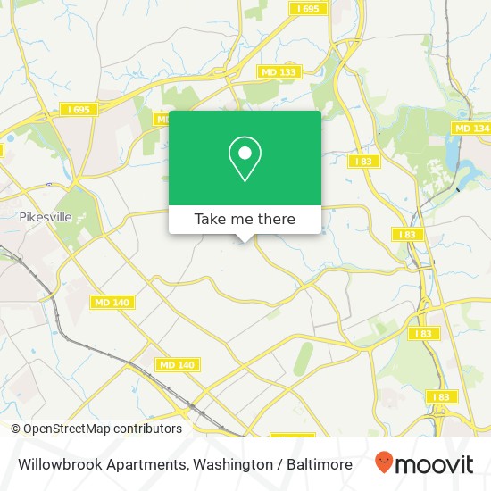 Mapa de Willowbrook Apartments