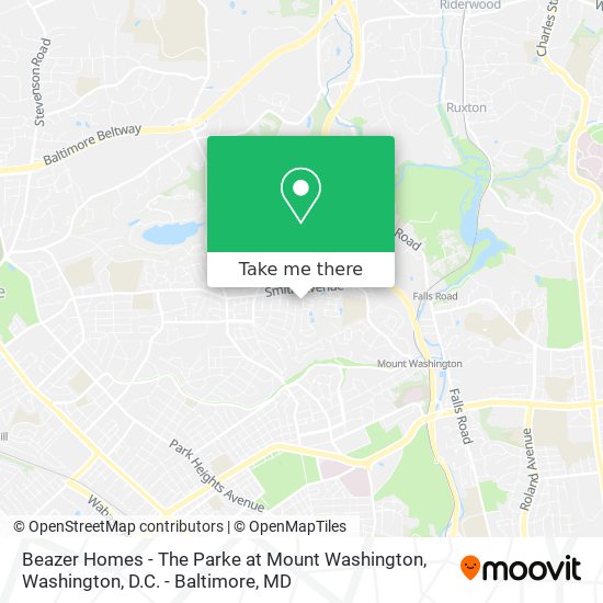 Beazer Homes - The Parke at Mount Washington map