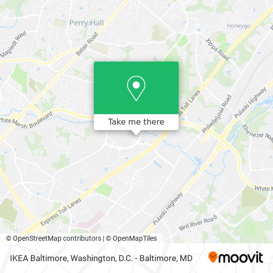 Mapa de IKEA Baltimore