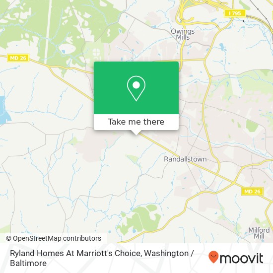 Mapa de Ryland Homes At Marriott's Choice