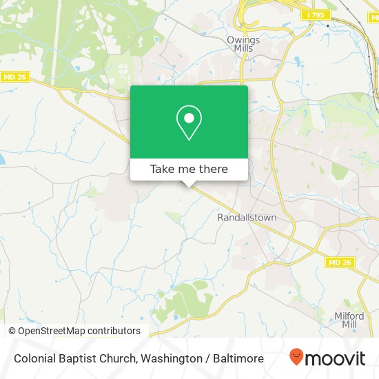 Mapa de Colonial Baptist Church