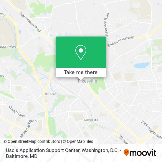 Uscis Application Support Center map