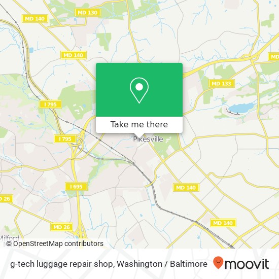 Mapa de g-tech luggage repair shop