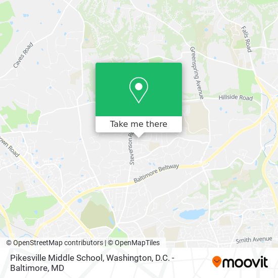 Pikesville Middle School map