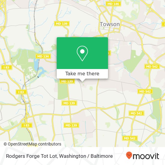 Mapa de Rodgers Forge Tot Lot
