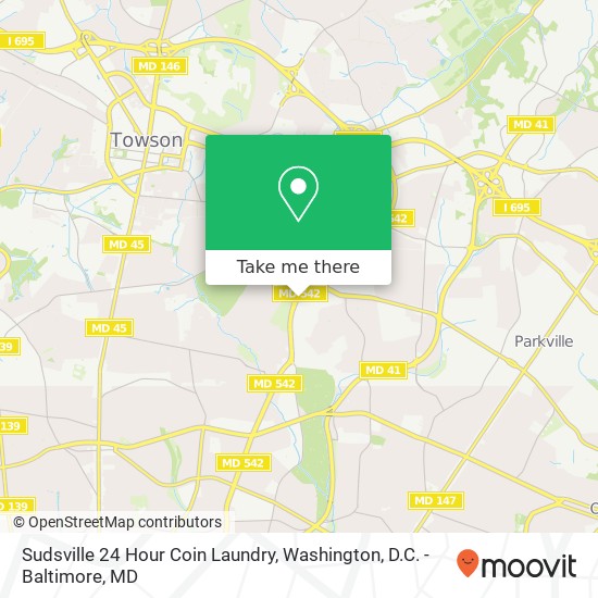 Sudsville 24 Hour Coin Laundry map