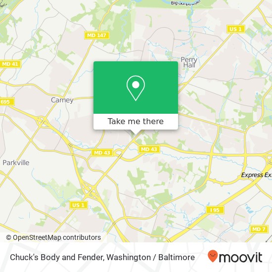 Mapa de Chuck's Body and Fender