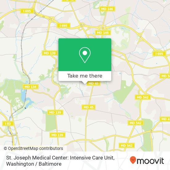 Mapa de St. Joseph Medical Center: Intensive Care Unit