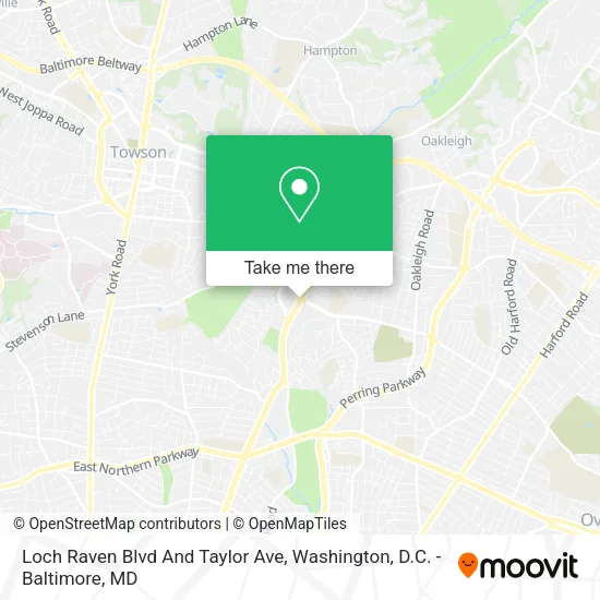 Mapa de Loch Raven Blvd And Taylor Ave