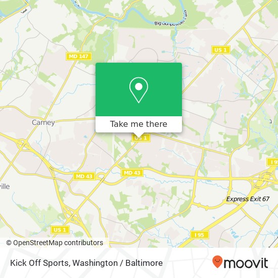 Mapa de Kick Off Sports