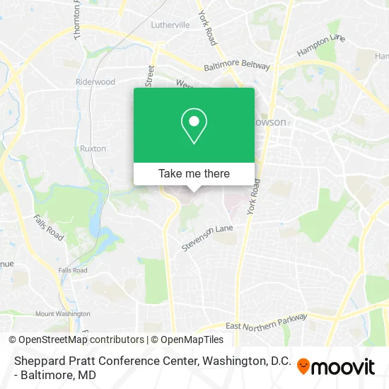 Sheppard Pratt Conference Center map