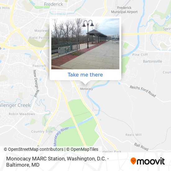 Mapa de Monocacy MARC Station