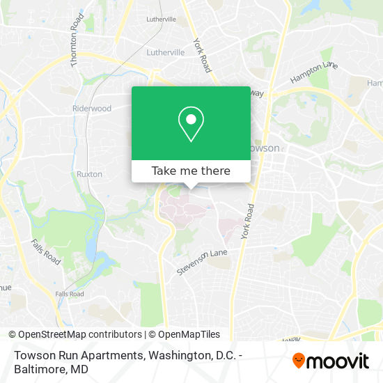 Towson Run Apartments map