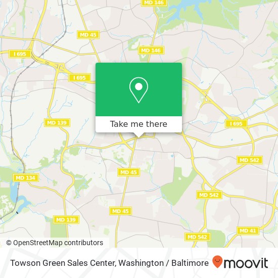 Mapa de Towson Green Sales Center