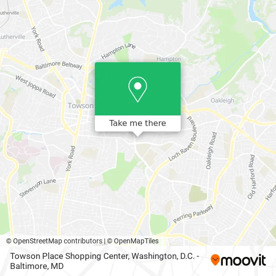 Mapa de Towson Place Shopping Center