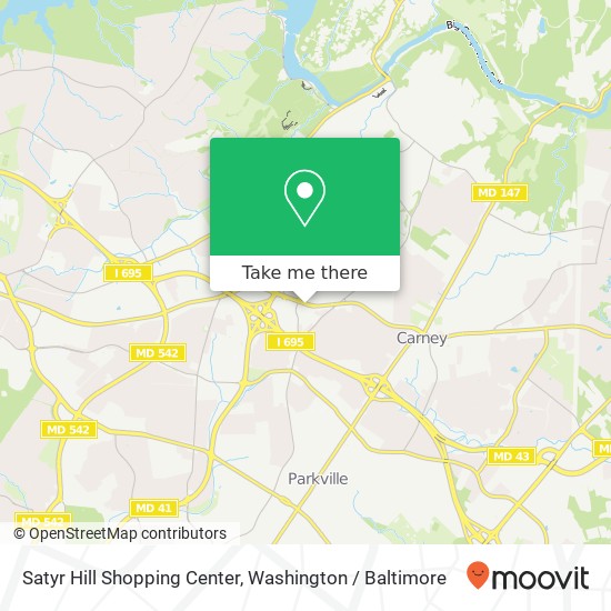 Satyr Hill Shopping Center map