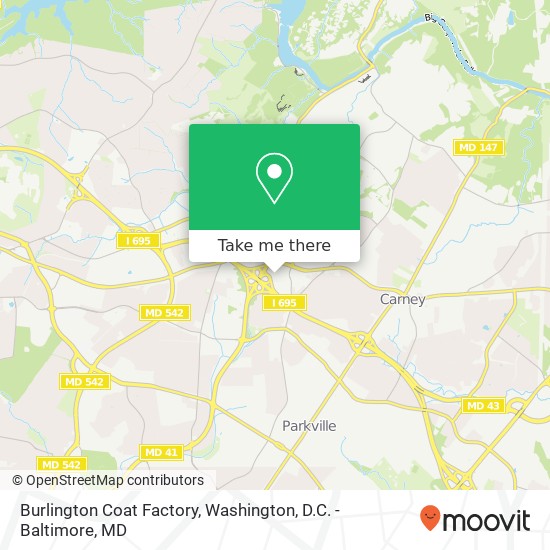 Mapa de Burlington Coat Factory