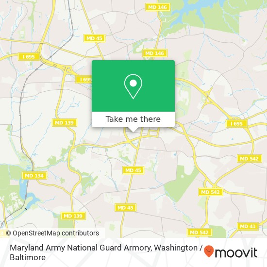Maryland Army National Guard Armory map