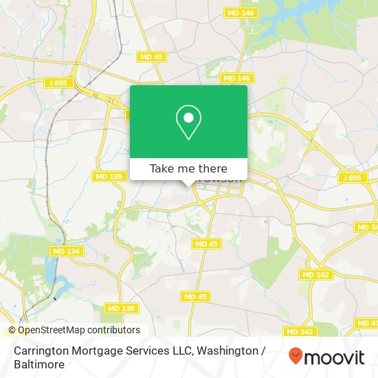 Mapa de Carrington Mortgage Services LLC