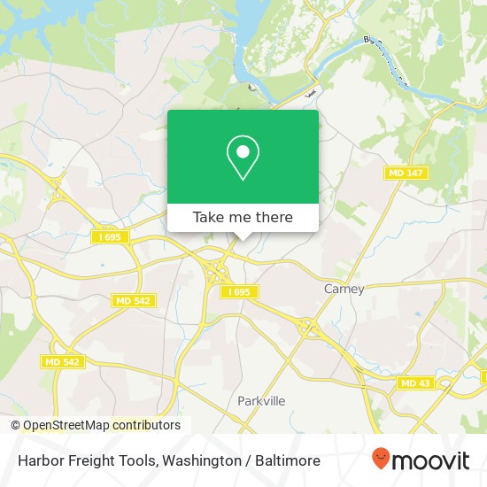 Mapa de Harbor Freight Tools