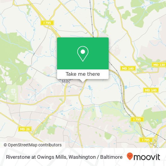 Riverstone at Owings Mills map