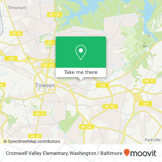 Cromwell Valley Elementary map