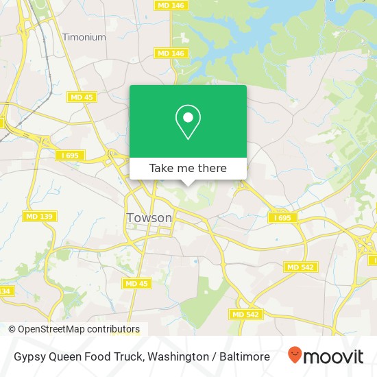 Mapa de Gypsy Queen Food Truck