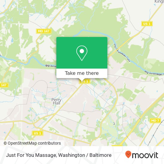 Just For You Massage map