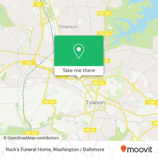 Ruck's Funeral Home map