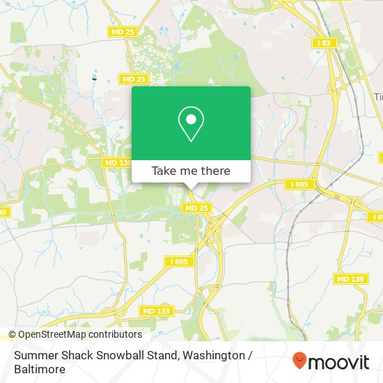 Summer Shack Snowball Stand map