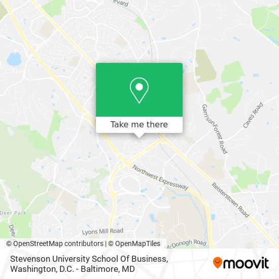 Stevenson University School Of Business map