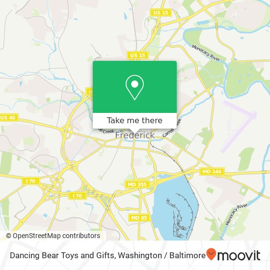 Dancing Bear Toys and Gifts map