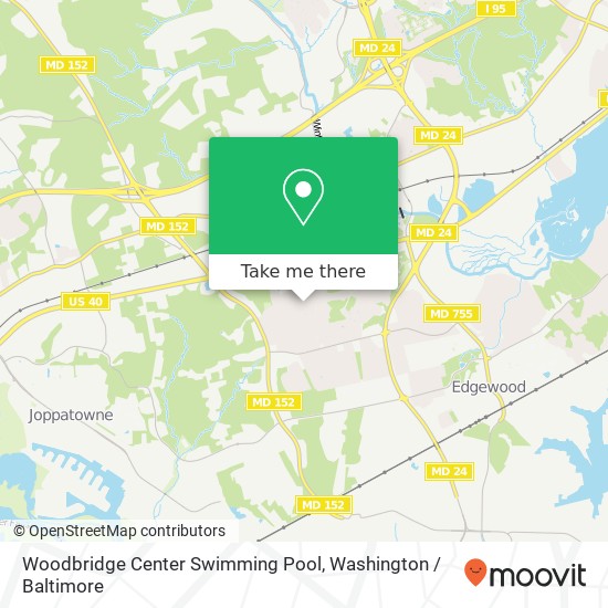 Woodbridge Center Swimming Pool map