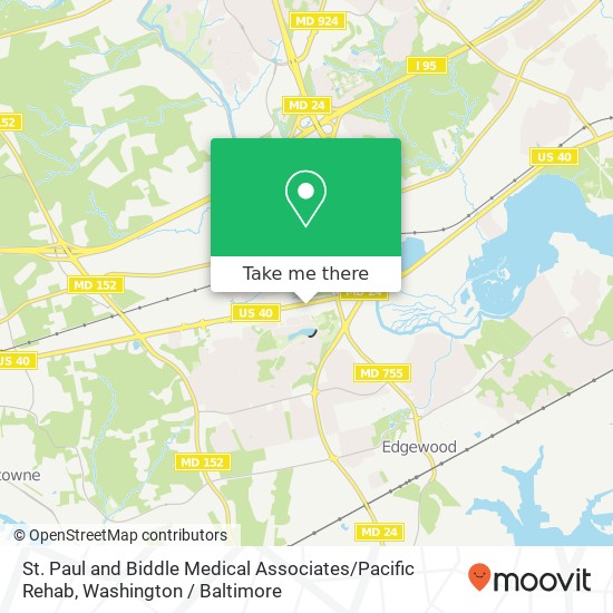 Mapa de St. Paul and Biddle Medical Associates / Pacific Rehab