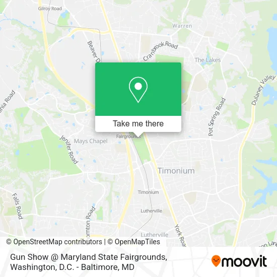 Gun Show @ Maryland State Fairgrounds map