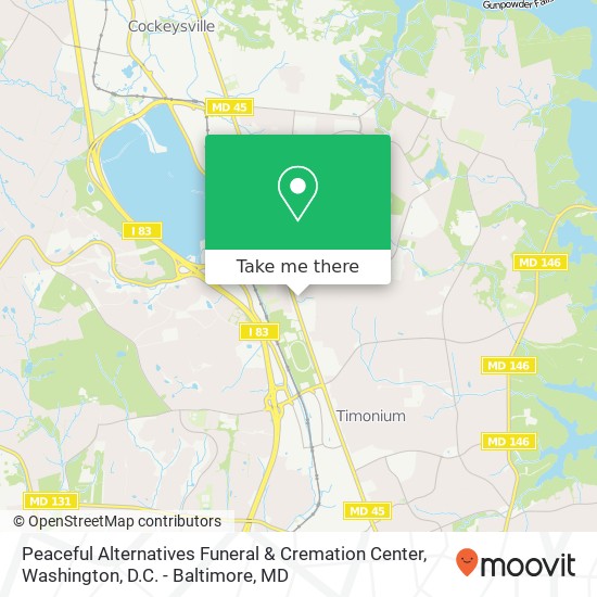Peaceful Alternatives Funeral & Cremation Center map