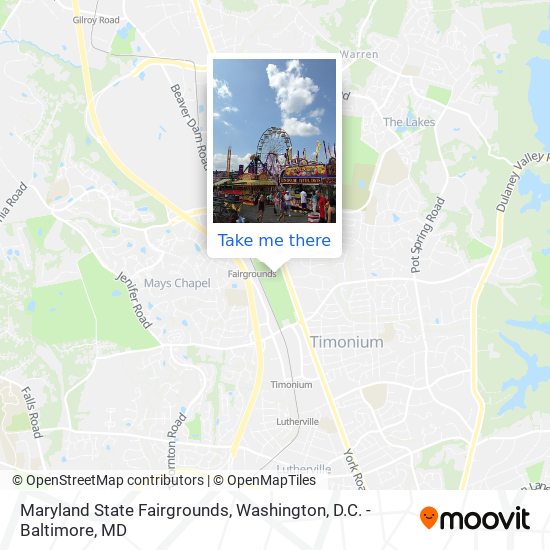 Maryland State Fairgrounds map