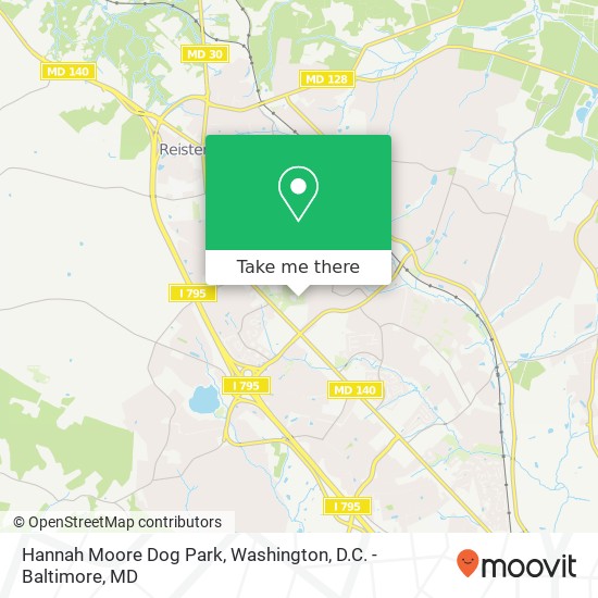 Mapa de Hannah Moore Dog Park