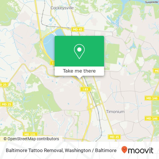 Baltimore Tattoo Removal map