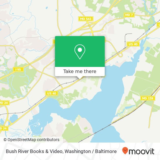 Bush River Books & Video map