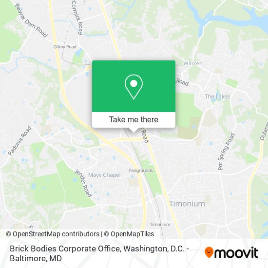 Brick Bodies Corporate Office map