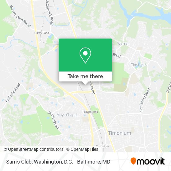 Mapa de Sam's Club