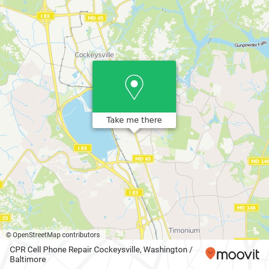 CPR Cell Phone Repair Cockeysville map