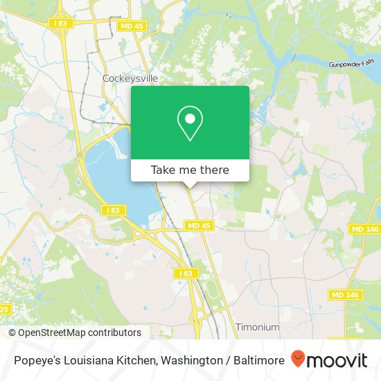Mapa de Popeye's Louisiana Kitchen
