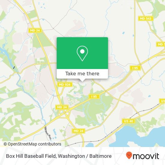 Box Hill Baseball Field map