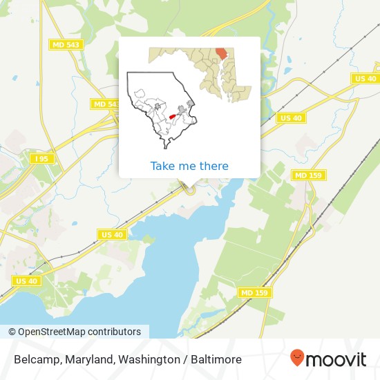 Belcamp, Maryland map