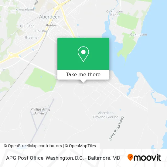 Mapa de APG Post Office